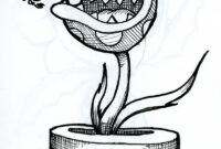 piranha plant coloring page