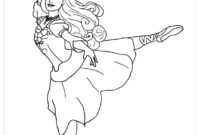 irish dance coloring page