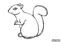 flying squirrel coloring page