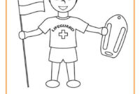 lifeguard coloring page