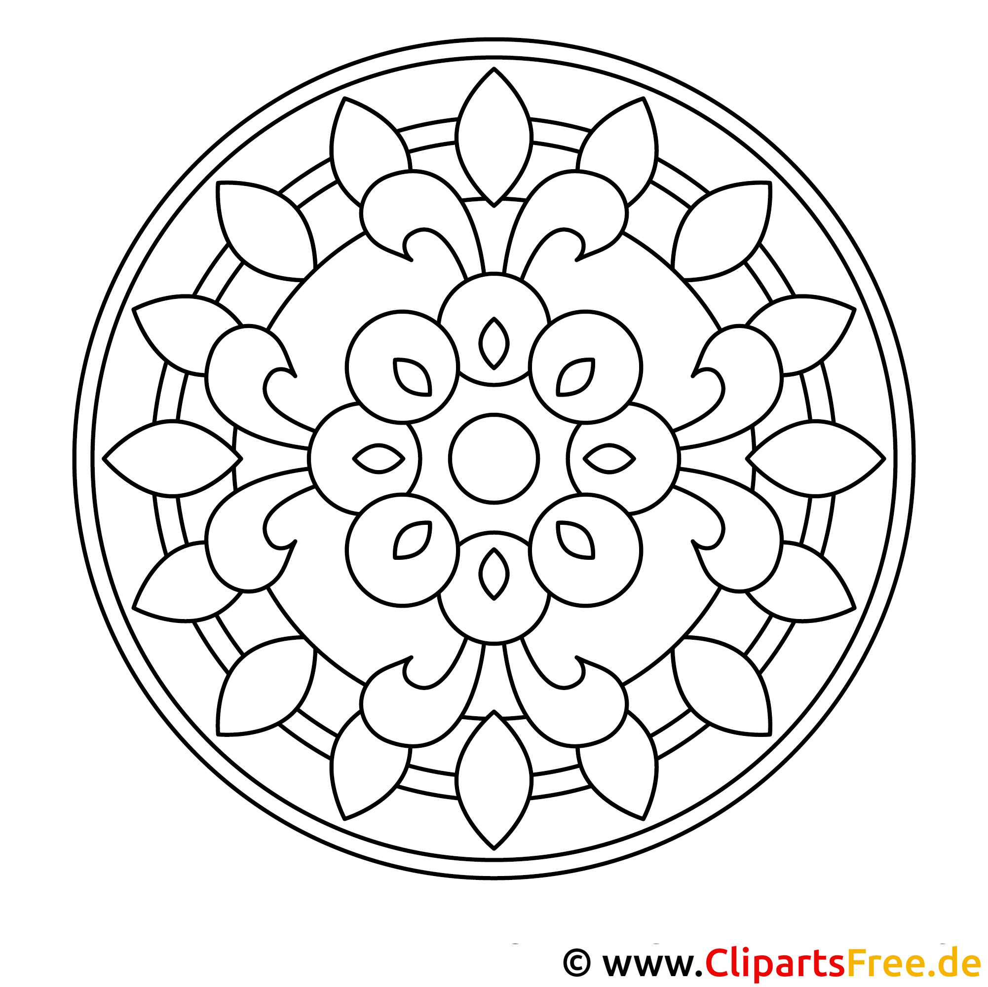 Mandala Vorlage zum Ausmalen