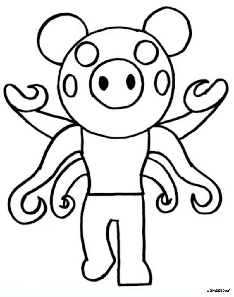 Piggy Roblox Coloring Pages - Coloring Home