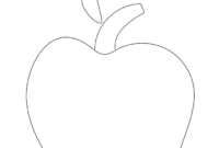 red apple coloring page