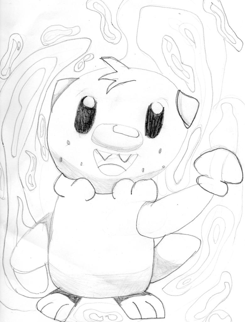 oshawott coloring page