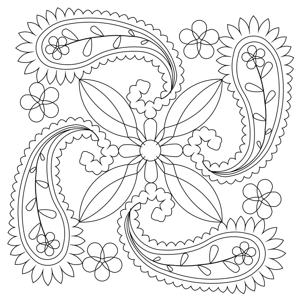 paisley coloring pages printable