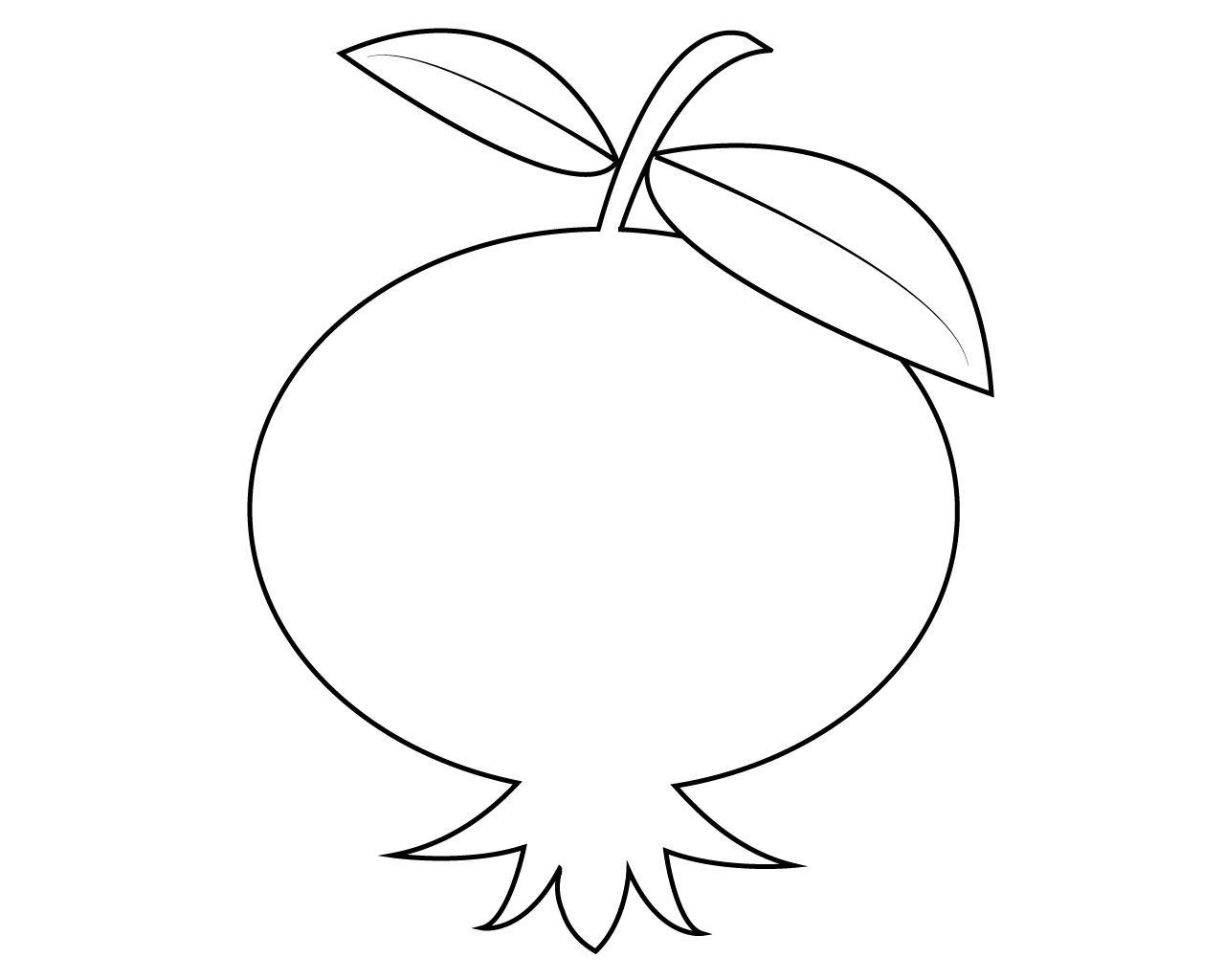 pomegranate coloring page