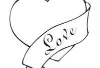 roses and hearts coloring pages