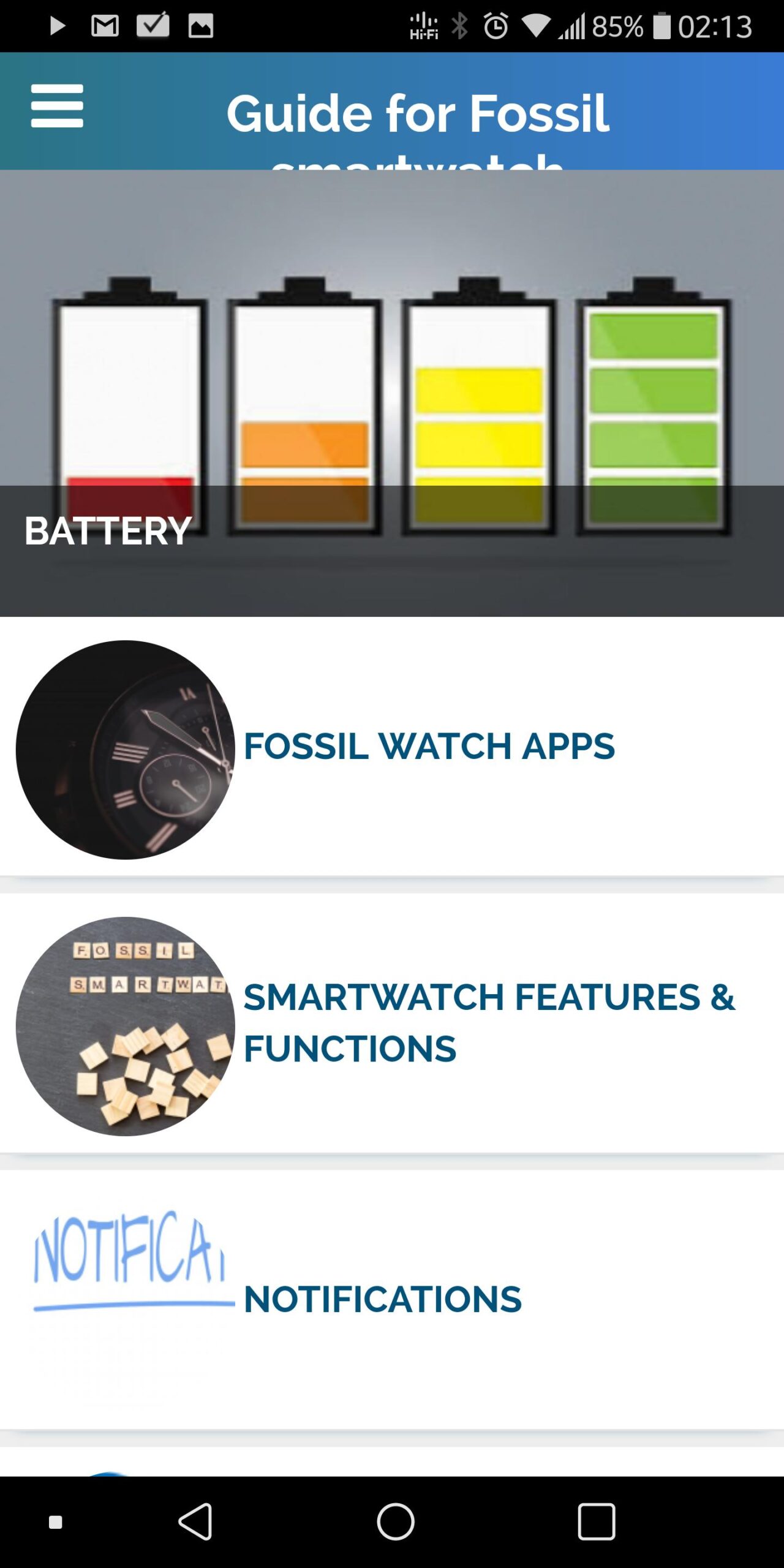 download fossil q smartwatch user guide pictures