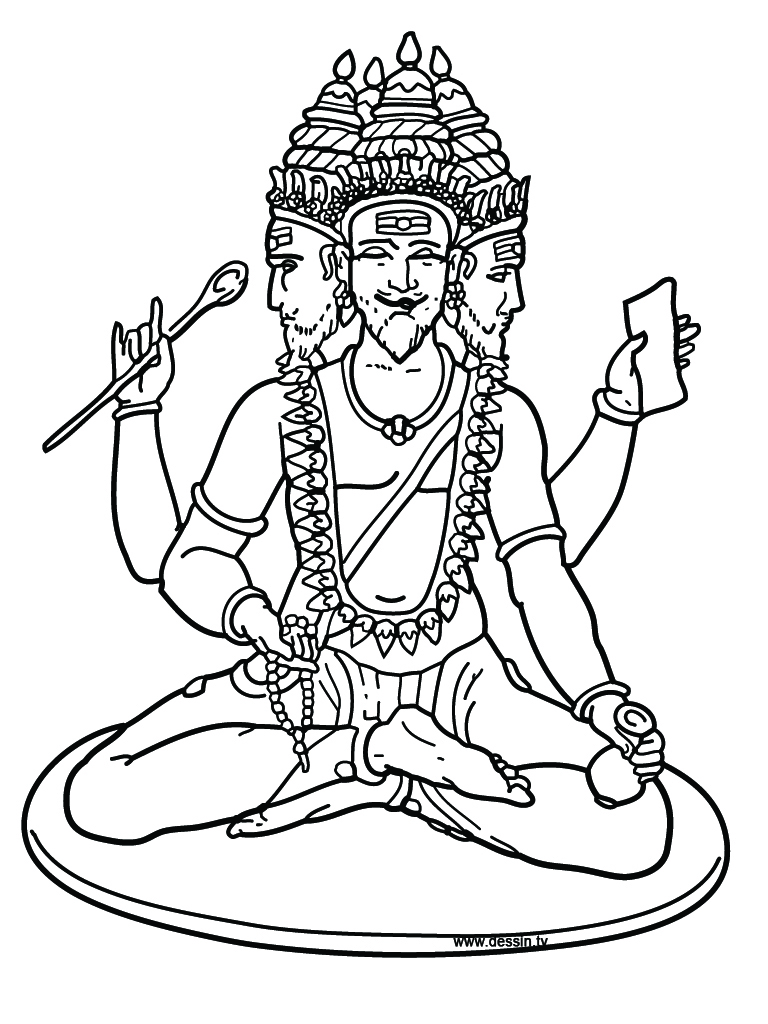 shiva coloring pages