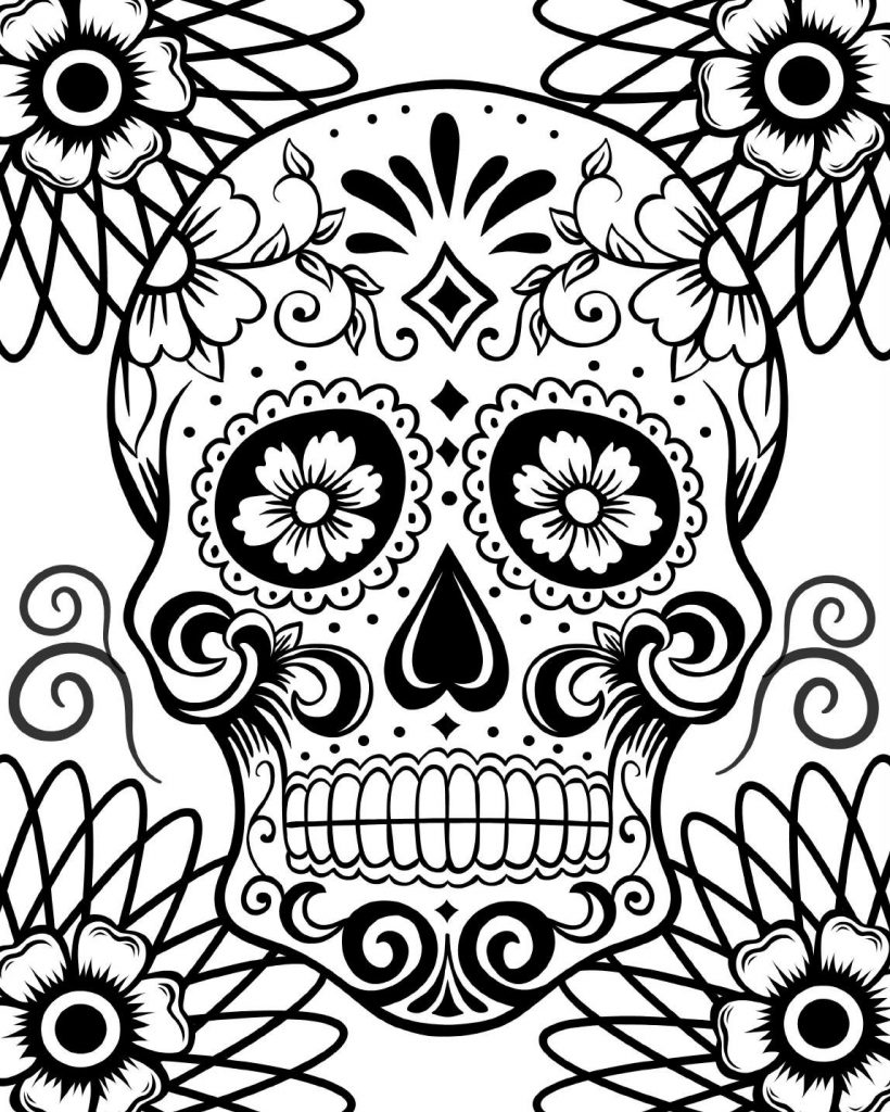 Free Printable Day of the Dead Coloring Pages - Best Coloring Pages For