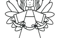 snow angel coloring page