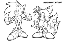 tails the hedgehog coloring pages