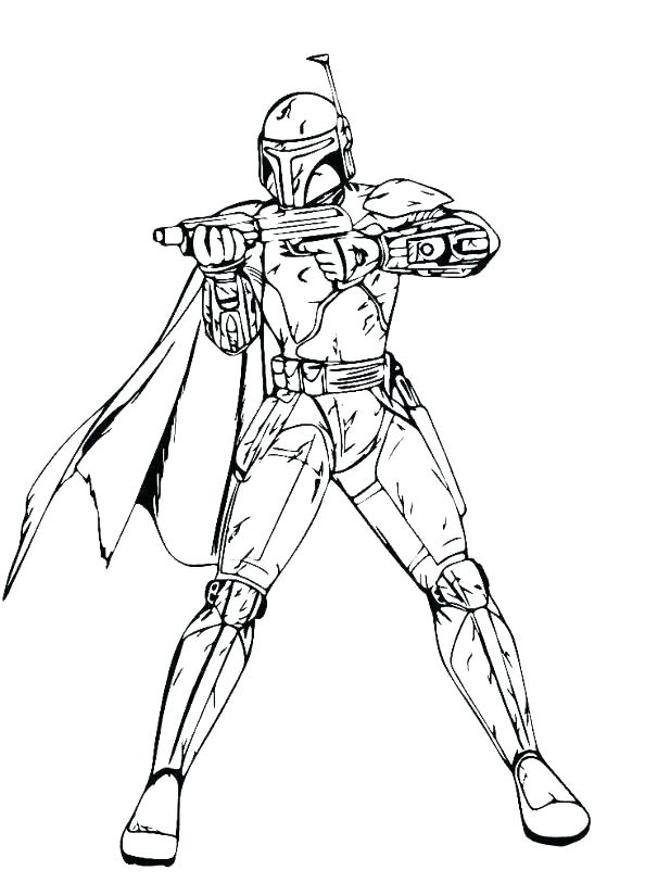 Printable Clone Trooper Coloring Pages