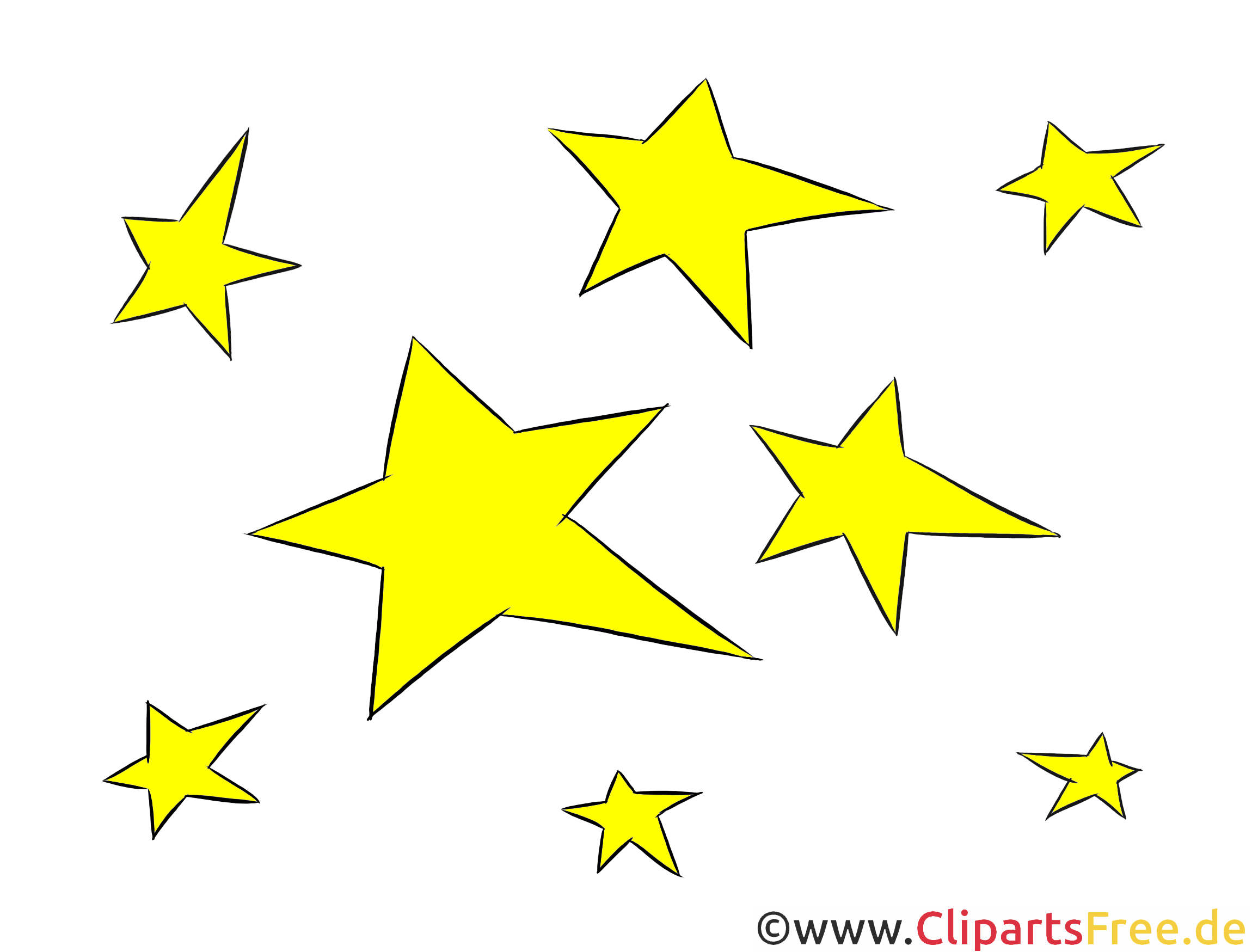 Sterne Clipart, Illustration, Bild kostenlos