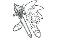 sonic x shadow coloring pages