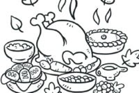 thanksgiving feast coloring pages