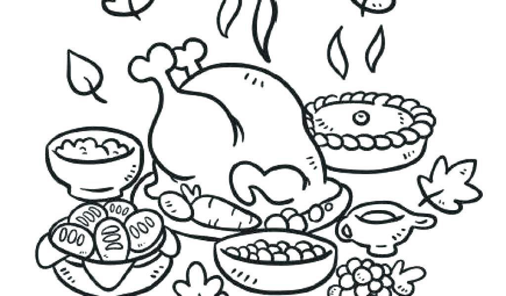 thanksgiving feast coloring pages