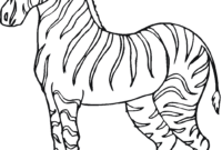 zebra coloring page