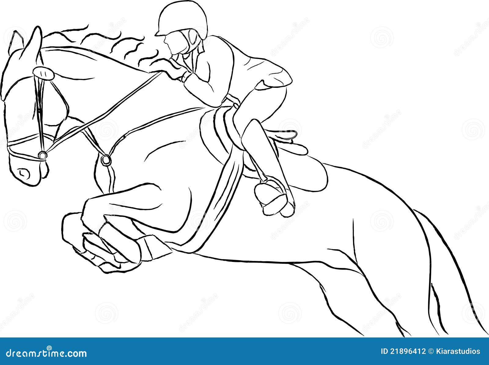 springende pferde zeichnen