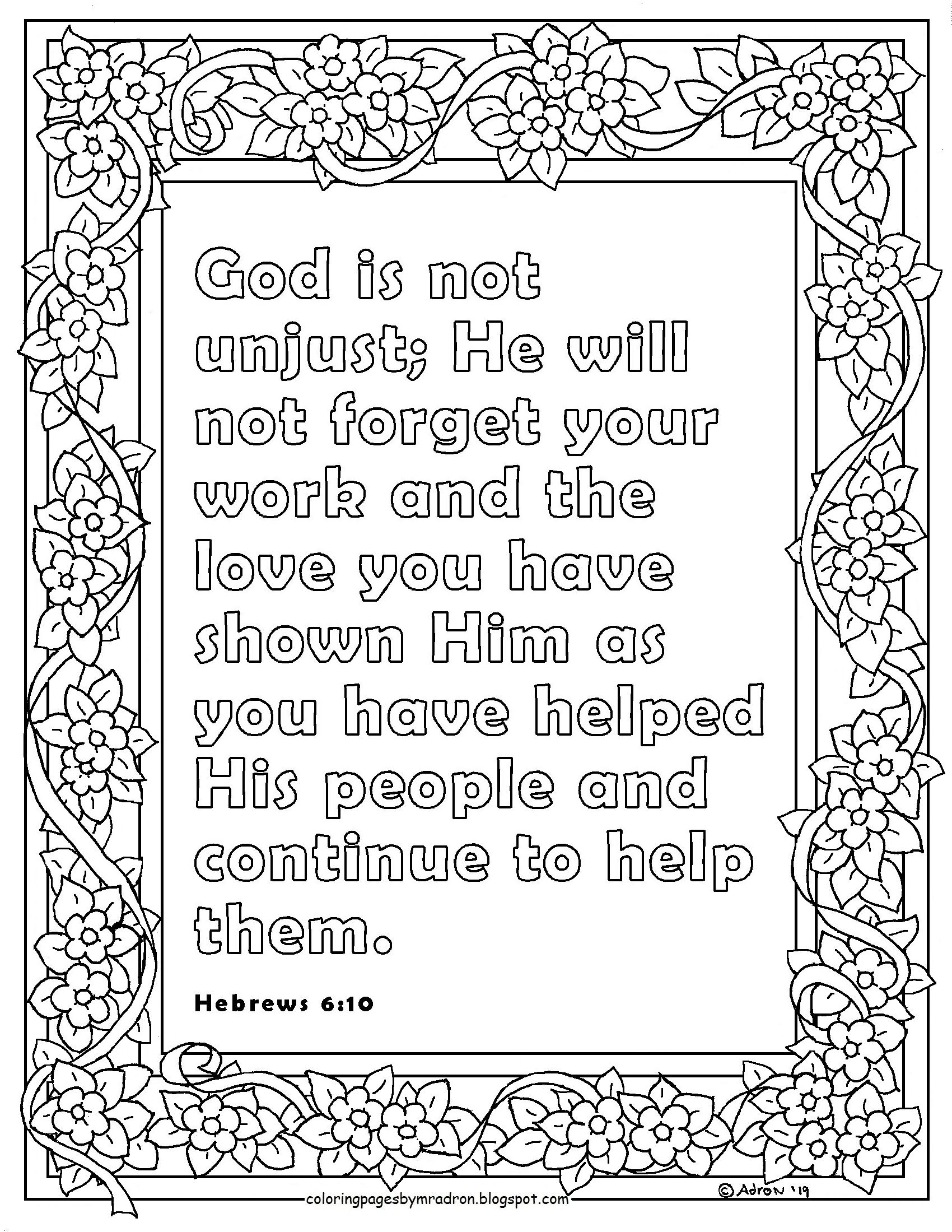 hebrews 11 coloring page