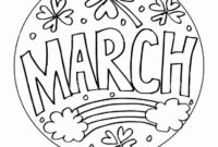 printable march coloring pages