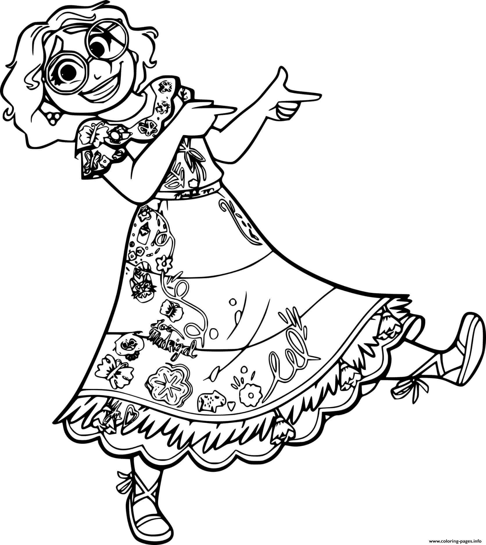 family madrigal coloring pages