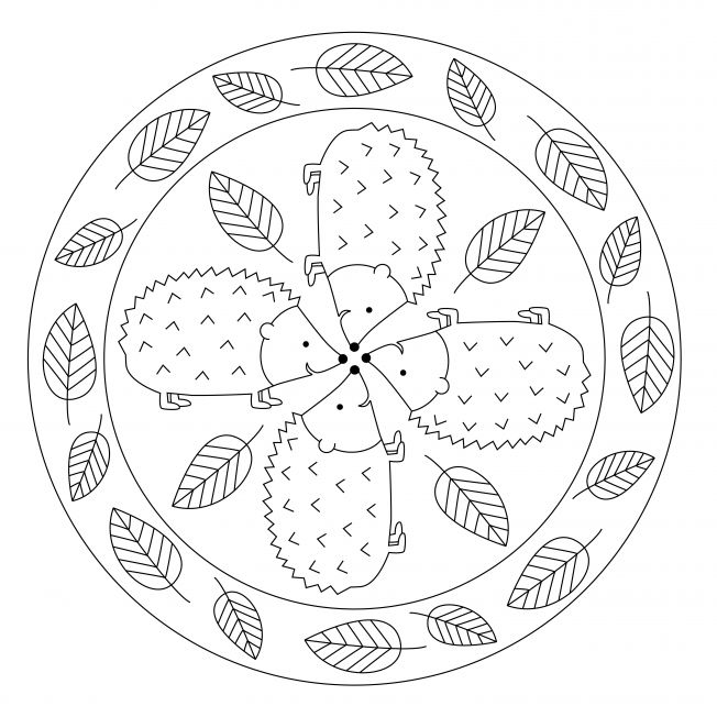 mandalas blätter