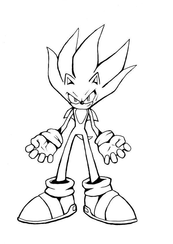 super sonic 2 coloring pages