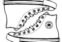 converse high top coloring page