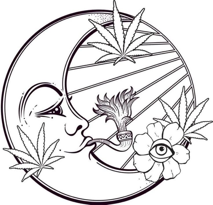 simple stoner coloring pages