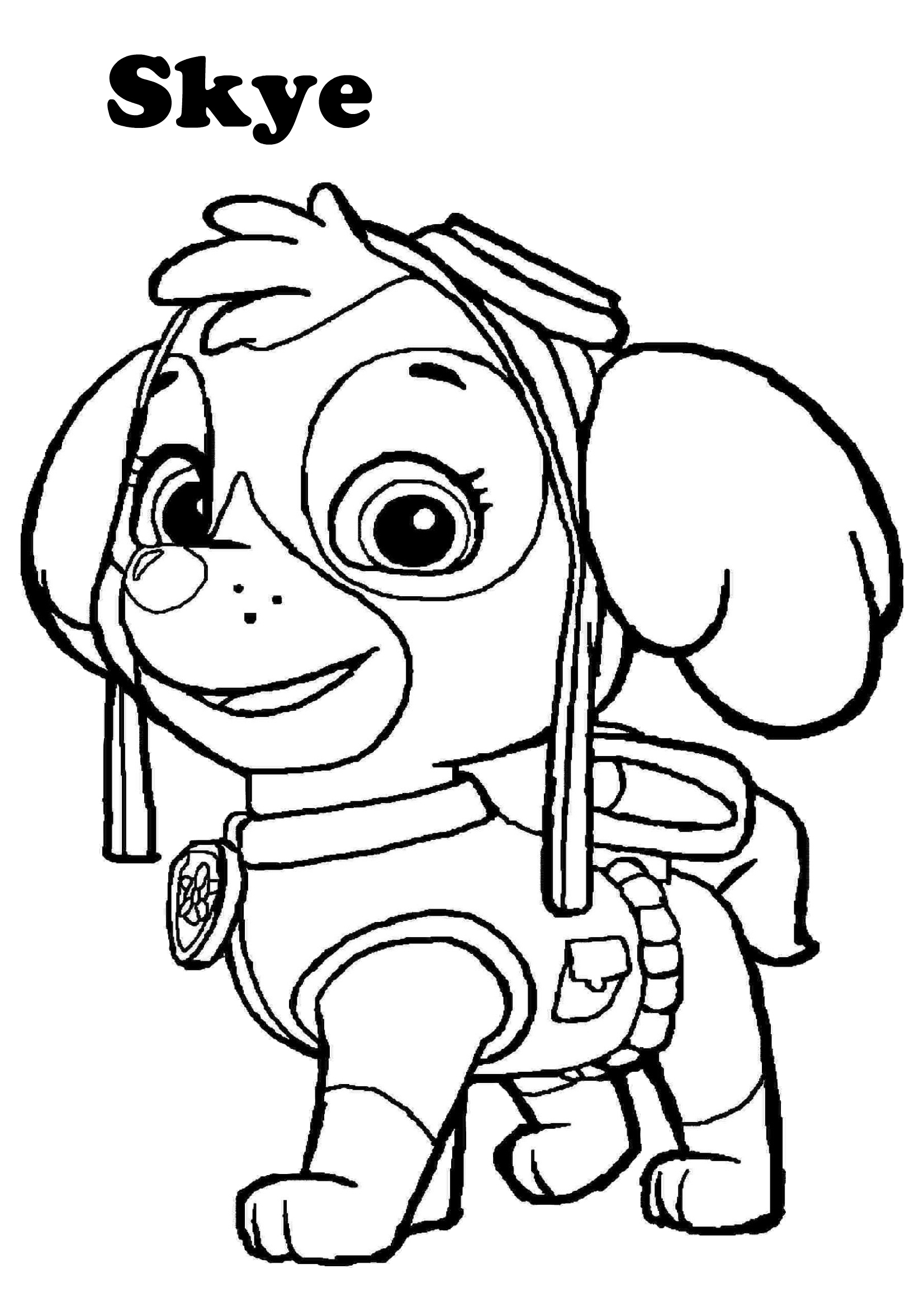 Paw Patrol Coloring Pages Skye – Kidsworksheetfun