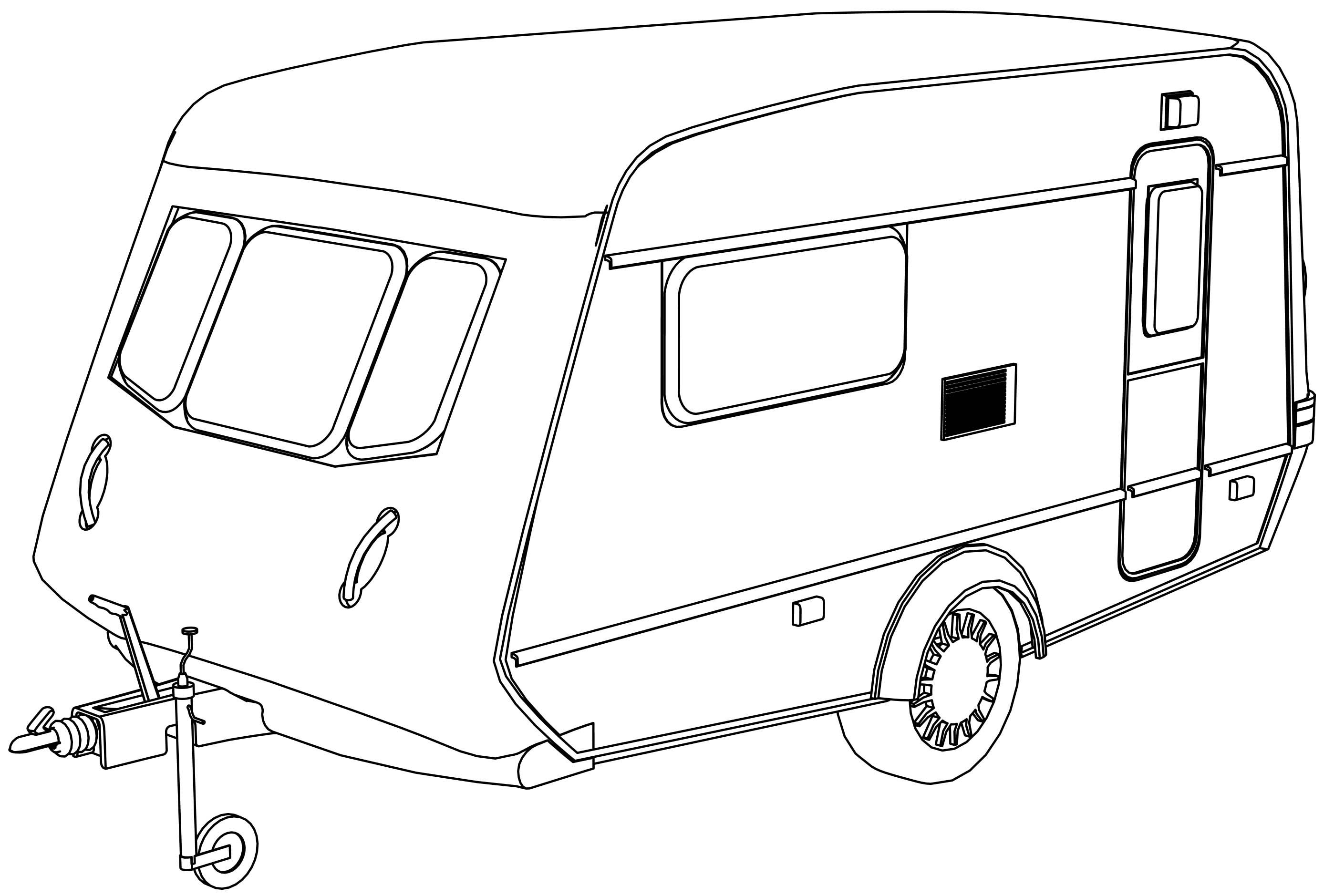 Rv Coloring Pages Printable Sketch Coloring Page