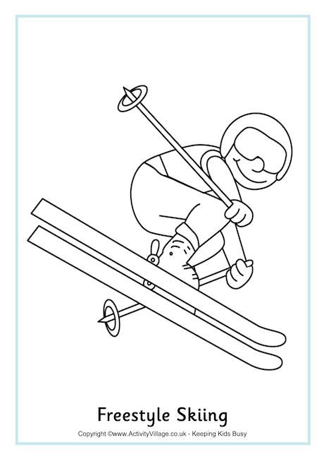 winter olympics coloring page