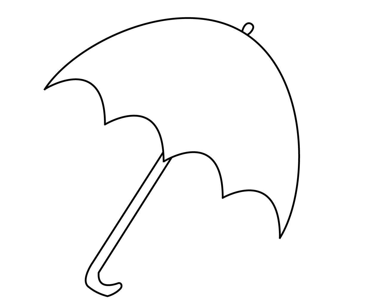 Umbrella Coloring Pages preschool | Umbrella coloring page, Umbrella