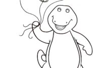 barney coloring pages