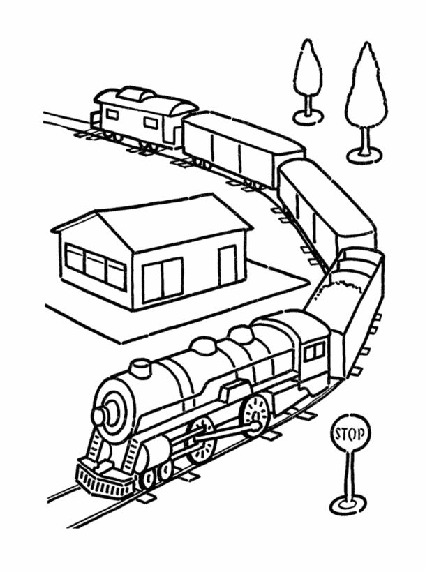 steam engine polar express coloring pages