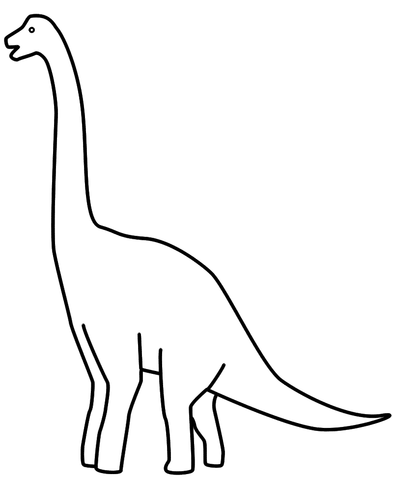 brachiosaurus coloring page