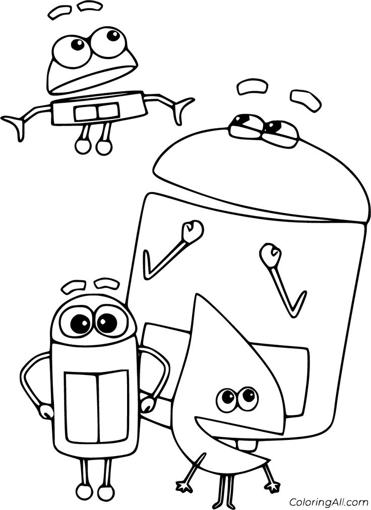 storybots coloring page