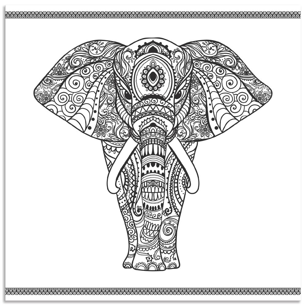 elefant mandala einfach