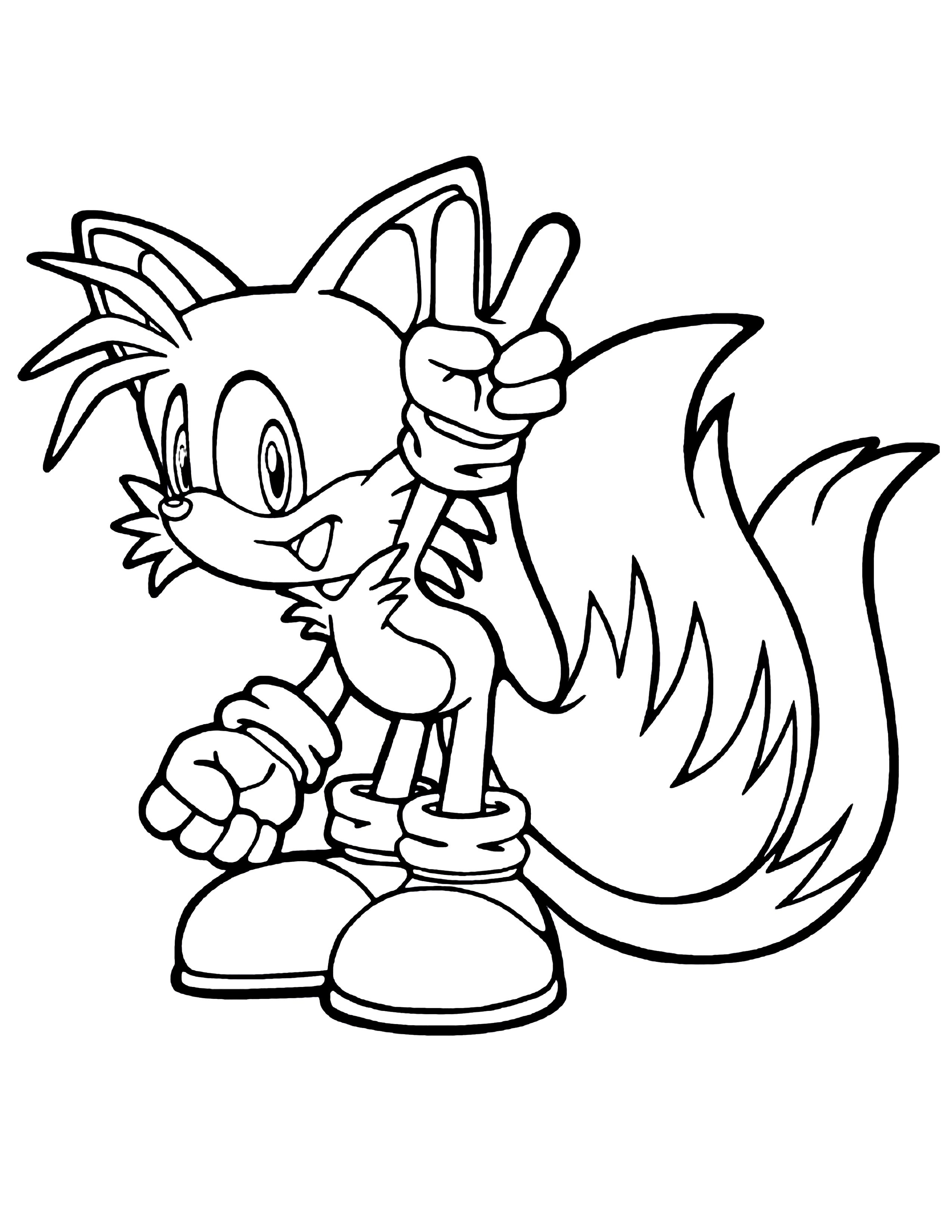 Knuckles Sonic The Hedgehog Coloring Pages Sonic tails and knuckles