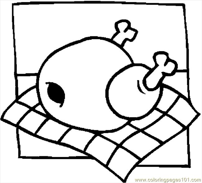 cooked turkey coloring pages