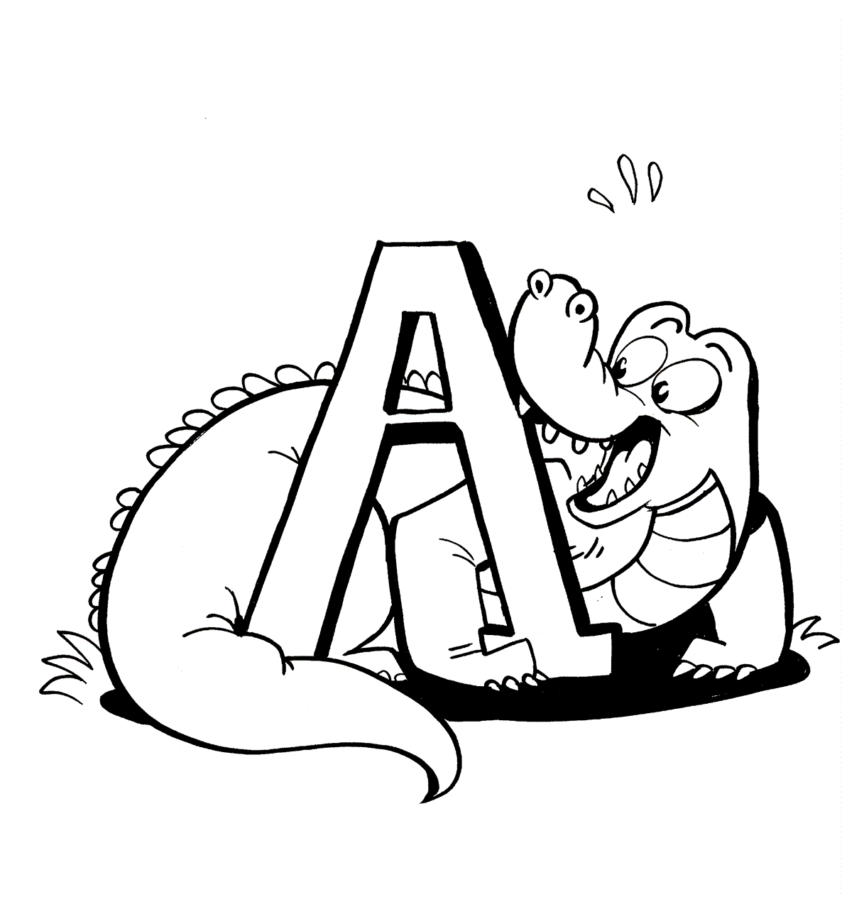 coloring pages alligator