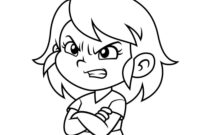 angry coloring page