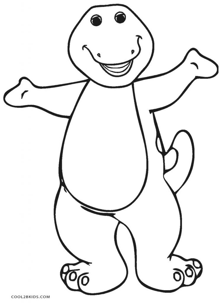 Free Printable Barney Coloring Pages For Kids