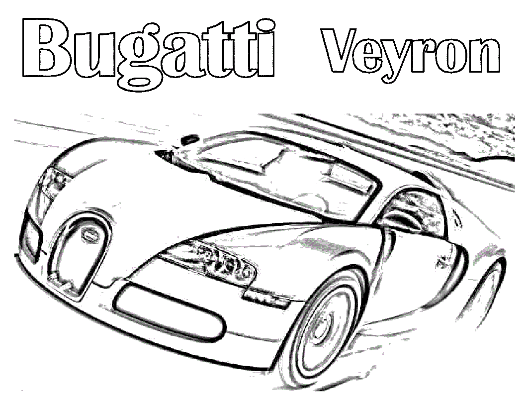 bugatti veyron coloring pages