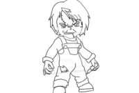 chucky coloring page