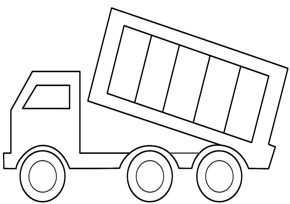 dump truck coloring pages free