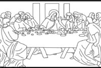 preschool last supper coloring page