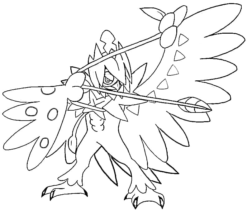 decidueye coloring pages