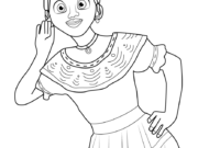 encanto coloring page pepa